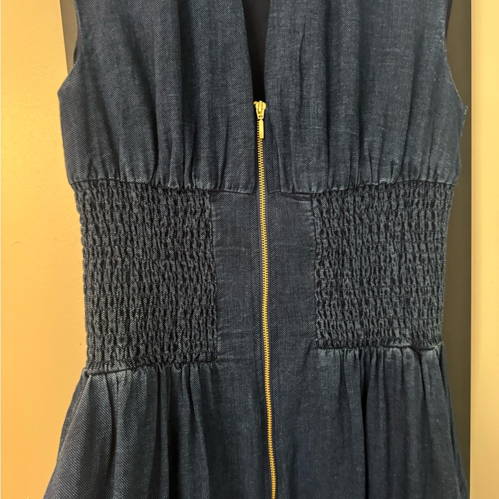 Anthropologie Tommie Denim Blue Midi Dress - Picture 3 of 4